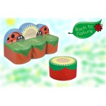 Canapea Giant Sofa Buburzele si Floarea Soarelui -LadyBug SunFlower cu 3 locuri SoftTouch - Inapoi la Naura - Back To Nature 